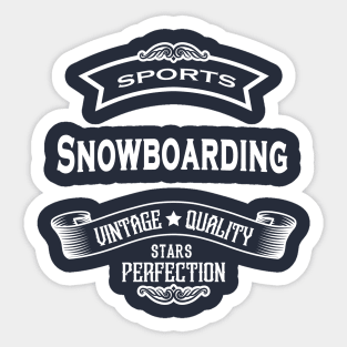 The Snowboarding Sticker
